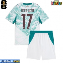 Portugal Rafael Leao #17 Auswärts Trikotsatz Kinder WM 2026 Kurzarm (+ Kurze Hosen)